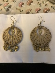 Anju Sachi Collection Bohemian 3” Dangle Neutral Woven Pierced Earrings