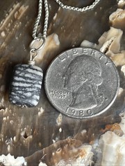Artisan Picasso Stone And Sterling Silver 18.5” Pendant Necklace