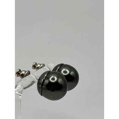 Steel Gray Hematite Polished Sphere Earrings!