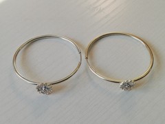 .925 Solid Silver Drop Hoop Earrings Artisan Handmade New.