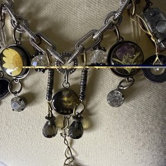 Unique Handcrafted Beaded Boho Tassel Necklace With Charms Beads Gorgeous
