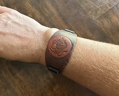 Handmade Natural Leather Cuff. It’s Adjustable To 7-8 Inches.