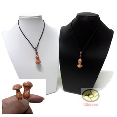 Yunnan Bornite Glimmer Copper New Design 1PCS Mushroom Shape Necklace Pendant