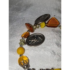 A Christian Religious Bracelet Glass Beaded Boho Station Handmade Jesus