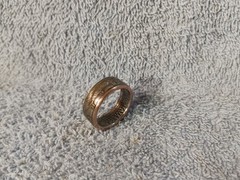 2002 Kennedy Half Dollars size 11 coin ring handmade mixed metals