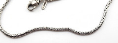 Sarda Bali 925 Sterling Silver Byzantine Chain Necklace 16”-19”
