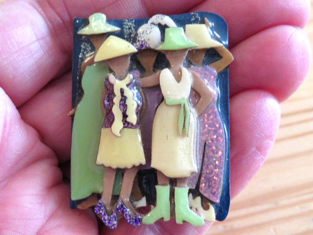 Lucinda Women 5 Ladies Woman Pins by Lucinda 1 3/4″ x 1 1/4″
