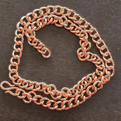 20 inch Pure Copper CURB LINK Chain Necklace, Healing Copper Jewelry, Spiritual