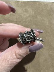 Vintage JSVR Jacqueline Smiley Western Vintage 950 Silver Large Cowboy Pendant