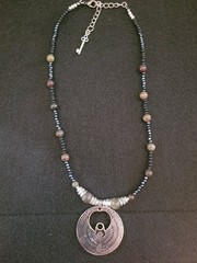 Handmade Goddess Isis Metaphysical Crystal Dragonstone Collar Style Necklace