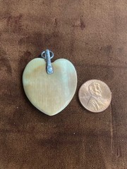 ANTIQUE HAND CARVED NEPALESE HEART PENDANT
