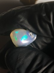 Natural Crystal Opal Tumble Pendant