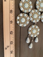 Necklace Mint Green Bib Chunky Statement Boho Chic Tribal Summer Spring Y2K 2000