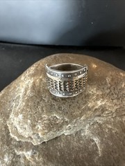 Old Pawn Women Pinky 12K GF Navajo Stamped Sterling Silver Ring Sz 4.5 20059