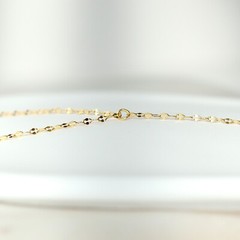 Long Chain Choker, Simple Gold Chain Necklace, 18K Plated 925 Sterling Silver