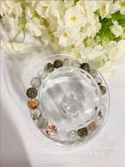 8mm Garden Quartz Crystal Bead Bracelet | Manifestation, Growth & Positive Energ