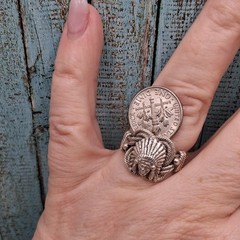 Southwestern Native American Navajo Chief Men’s Ring Size 9.75 Sterling Silver
