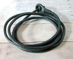 Leather Triple Wrap Bracelet – Handmade Surfer & Boho Style