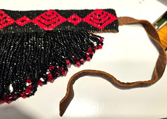 Seed bead choker Necklace purchased at Pendleton Roundup in 2000 Leather band