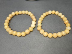 Natural Yellow Aventurine Bracelet Handmade Stretch Crystal Bead Jewelry