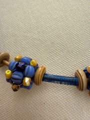 Handmade Crystal Woven Beaded Bead Leather Necklace