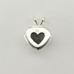 Green BALTIC AMBER Heart Pendant – 925 STERLING SILVER from Poland #2241