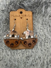 Doggie Butts Laser Cut Dangles Wood & Acrylic Made In USA