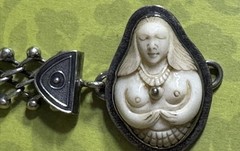 TABRA VINTAGE GODDESS WOMAN CONNECTOR & BRACELET – STERLING SILVER.NICE @@@@@@@