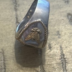 Bradford Exchange Morgan Silver Ingot King of American Silver Ring SZ 14 Read