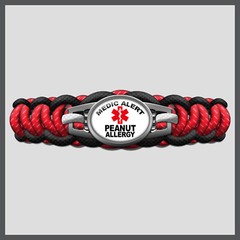 Hand Made Medic Alert Medical Alert Custom Paracord Charm Bracelet