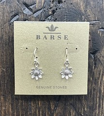 Barse Sunflower Earrings- Sterling Silver- NWT
