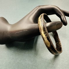 Hand Carved Horn Bangle Bracelet B11