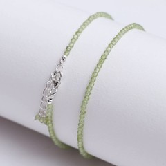 Geminspire Peridot Beaded Bracelet Green Gemstone Bracelet August Birthstone