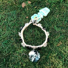 HOTI Hemp Handmade Butterflies BBJ Bettie Page Swarovski Crystals Charm Bracelet