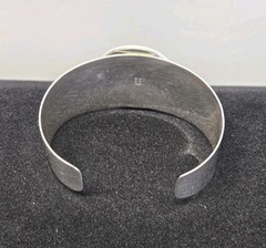 Vintage DTR Jay King Sterling Silver Rose Quartz Cuff Bracelet 55.4 Grams