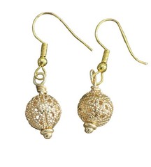 14 K Gold Washed Earrings. Handmade. Good Quality. Great For All Occasion.