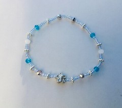 Delicate Preppy Jasmine Charm Stretchy Lightweight Stackable Bracelet/Anklet