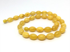 Amber Necklace Gift Yellow Natural Genuine Olive Baltic Amber Beads 24,6g 18709