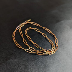 14 inch Pure Copper Paperclip Chain Necklace, Healing Copper Jewelry, Spiritual