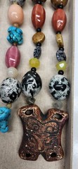 Gorgeous Huge Stone Beaded Artisan Necklace Lot Sterling Silver Turquoise Coral