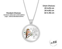 Religious Eye is on the Sparrow Matthew 1031 Bible Silver Jewelry Necklace Set