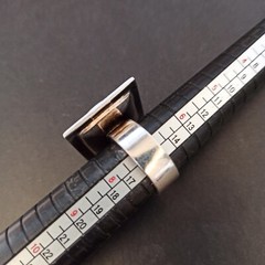 Silver Ring Modernist Massive Geometric Bold Artisan Quartz Square 7.25 Fine VTG