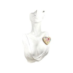 Heart Brooch Pin 2” Chicago Map Wood Eclectic Boho Urban Artisan Unisex Gift