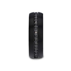 Valiant | Tungsten Ring | Black Tungsten | Comfort Fit | Wedding Band RIng wi…