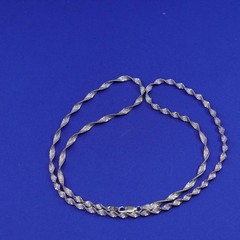 23”, milor Italy vermeil gold Sterling silver chain, 925 herringbone necklace