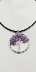 Amethyst Tree of Life Necklace – Gemstone Spiritual Gift