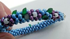 Bracelet KUMIHIMO ~ 22,5 cm (8,7″). Thickness 11мм (0,39″) Handmade.