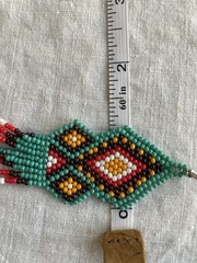 Handmade Southwestern Beaded Earrings Geometric Fringe Boho Statement Hippie New