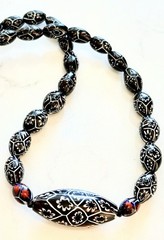 Rosario Leonardi Murano Millefiori Necklace Feat 1920s Moretti Vintage Beads