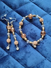 Handmade Jewelry Bracelet and Earrings Set by North Star Jewelry and More
